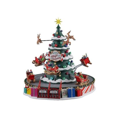 Christmas Villages | Lemax Santa’S Sleigh Spinners, Incl. Adapter (4.5V)