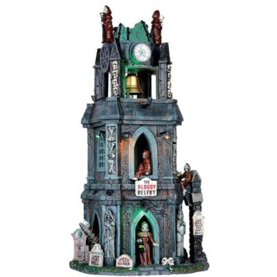 Halloween Villages | Lemax Lemax The Bloody Belfry, With 4.5V Adaptor 65121 Lemax Spooky Town