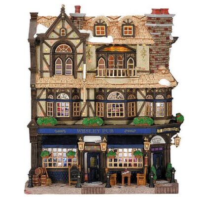 Christmas Villages | Lemax Wesley Pub, Battery-Operated (4.5V)