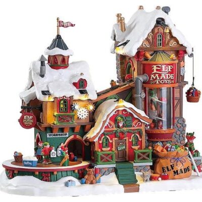 Christmas Villages | Lemax Elf Made Toy Factory, Incl. Adapter (4.5V)