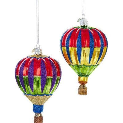 Christmas Tree | Kurt Adler Kurt S. Adler Nyc Nb1082 Noble Gems Hot Air Baloon 2 Assorted