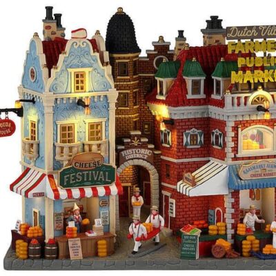 Christmas Villages | Lemax Dutch Cheese Festival & Farmers Market, B/O (4.5V)