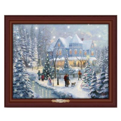 Home Decors | Thomas Kinkade Thomas Kinkade A Christmas Homecoming Canvas Print 01-24410-001 Bradford Exchange