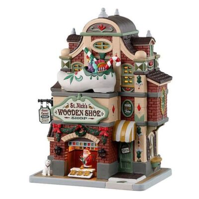 Christmas Villages | Lemax St. Nick’S Wooden Shoe Shop