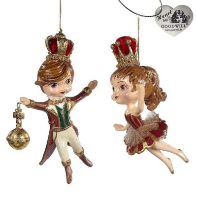 Christmas Tree | Goodwill Goodwill Belgium Prince Princess Ornament 2 Assorted B 95108