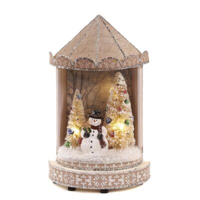 Home Decors | Goodwill Led Paper Tree/Snowman Scene Y 61318